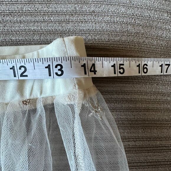 NWT Fashion Nova tulle champagne stars sequin skirt large - Picture 7 of 9